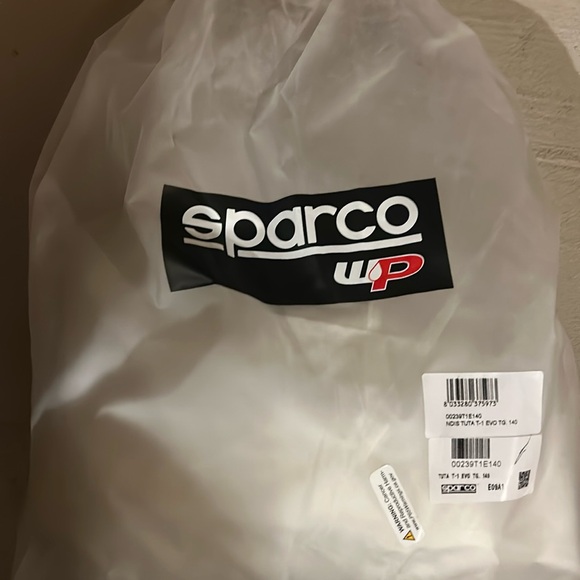 Kids Sparco T1 Evo Rain Karting Suit (Never Used- Brand New) size 140 youth - Picture 3 of 7